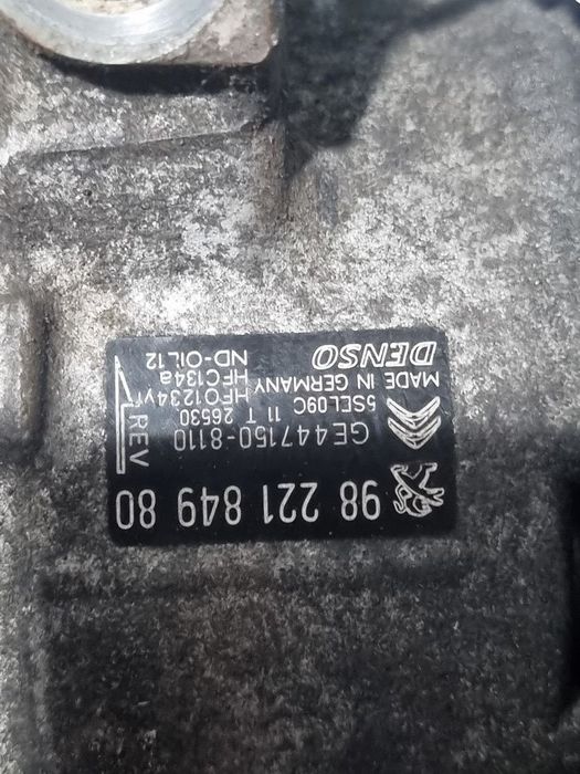 Compresor clima Peugeot 2008 Facelift 1.2 B 2016 - 2019 HMZ (EB2F) HMZ (EB2) (1271) ...