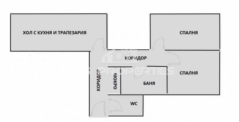 3-стаен в София-Красна поляна 2 площ 70