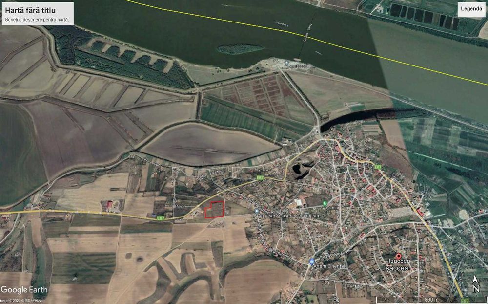 Se vinde teren intravilan, cu vedere la Dunare