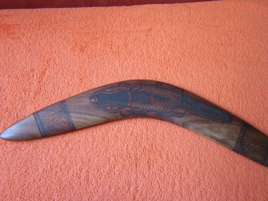 cadou deosebit rar Australia original Aborigen Bumerang  1980