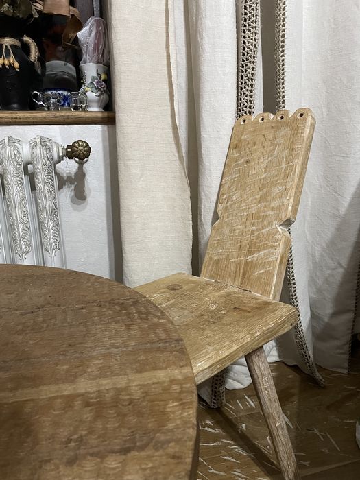 Masa + 4 scaune stejar masiv