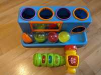 Детски играчки - дървени, чукче, топчета, дрънкалки, гимнастика
