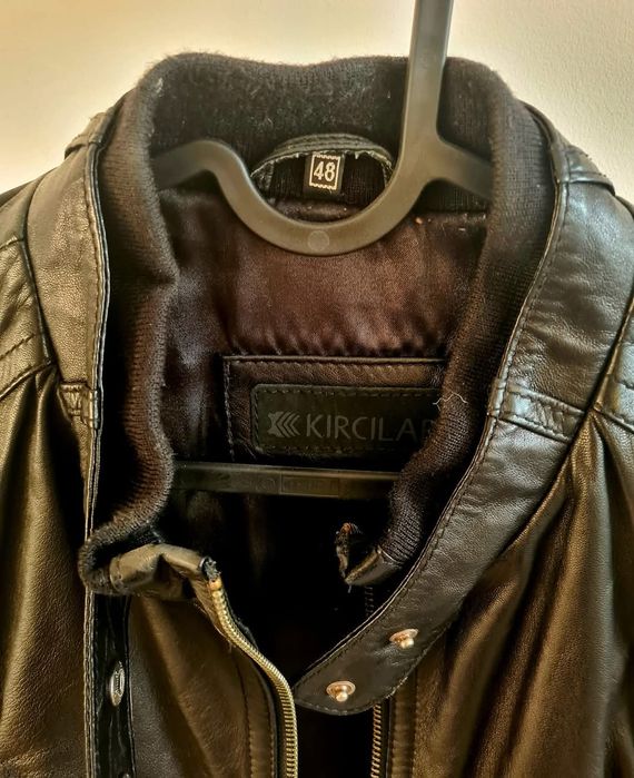 Geacă din piele naturală KIRCILAR, mărimea 48 (M/L), neagră,