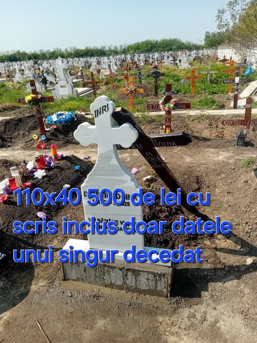 Vând cruci de marmură preț de producător cu scrisul inclus în preț