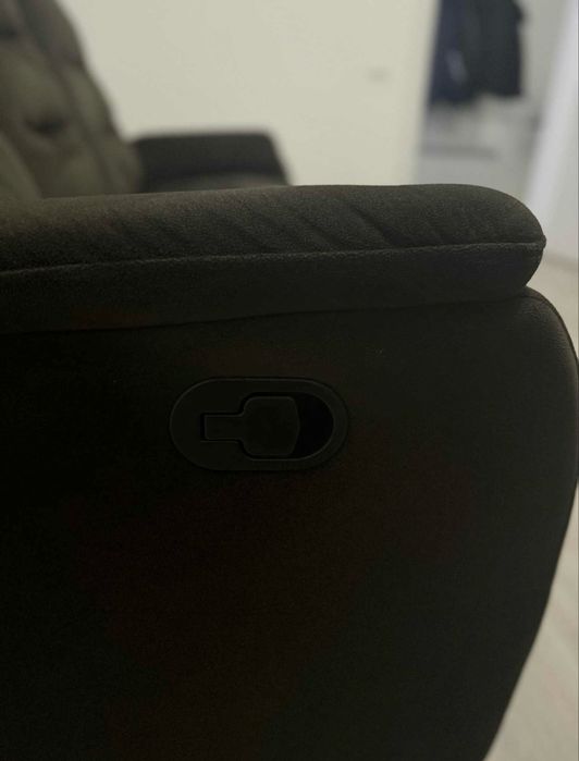 Canapea recliner Kring 2 locuri maro inchis