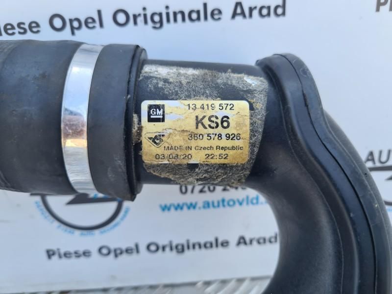 Tubulatura furtun intercooler Opel Astra J 1.4 turbo 88 kw; 1.4 turbo