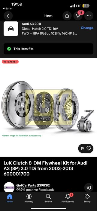 Kit ambreiaj audi a3 2011 2.0 tdi 140cp