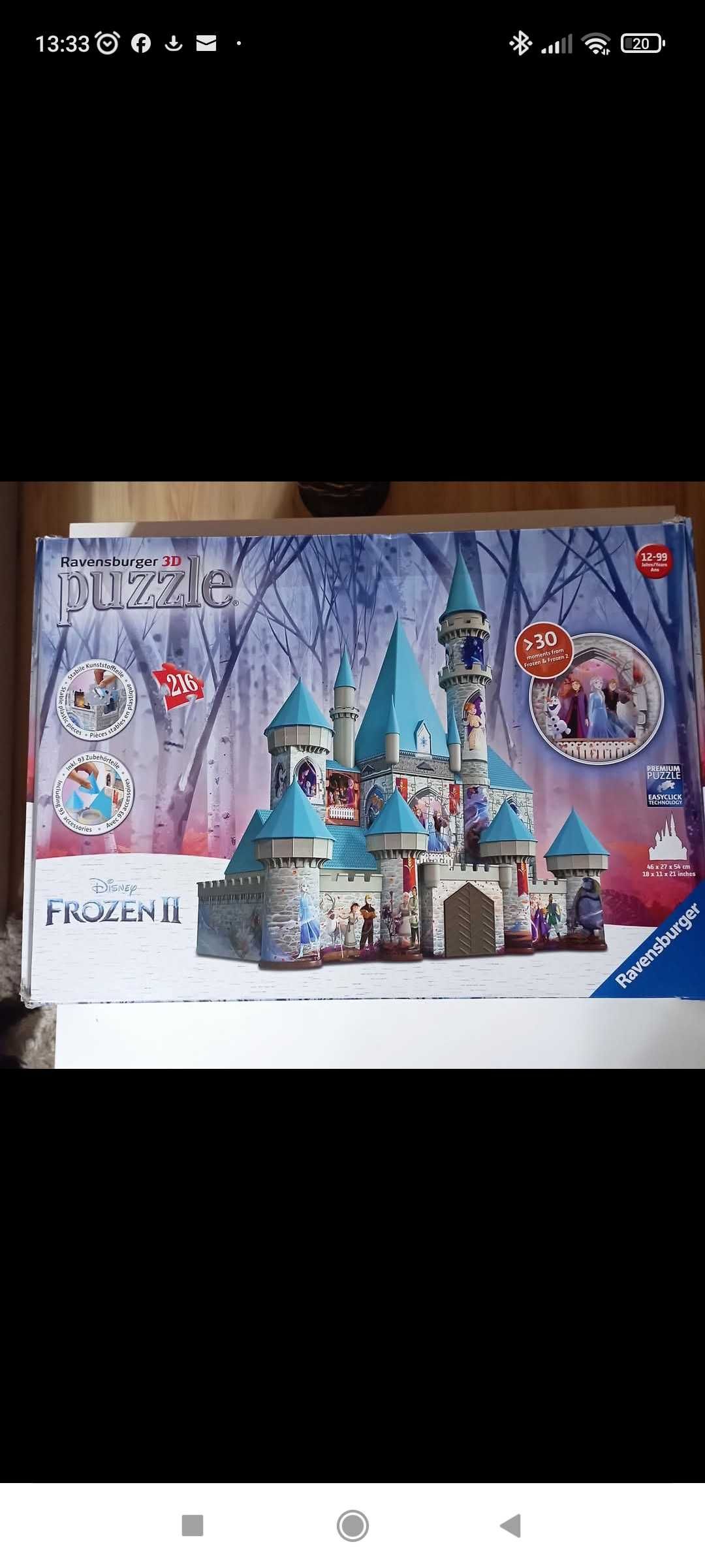 Vand puzzle 3D Castelul Frozen
