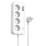 Удлинитель Hoco AC22 4 розетки + 4 USB, 30W PD, 2500W. Есть доставка