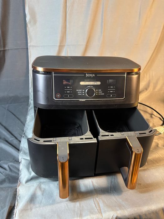 Fryer Ninja Foodi Max Dual Zone 9.5L, 6 în 1, Rame/Nero