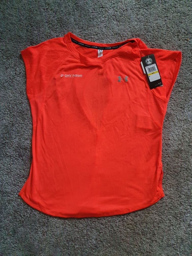 Tricou under armour original alergare maraton mar M dama decupat