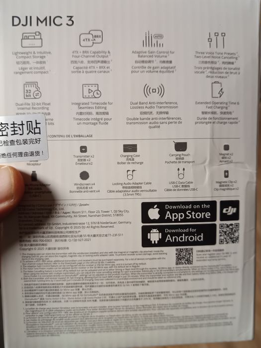 DJI mic 3 петличные микрофоны