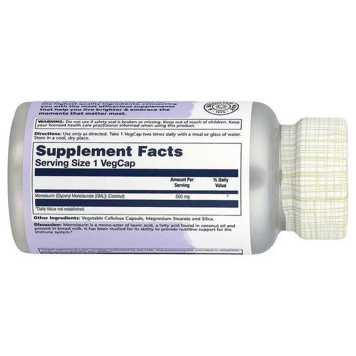 Solaray Monolaurin монолаурин monalirurin