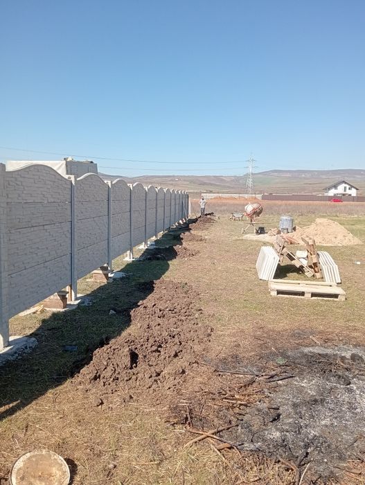 Gard din placi de beton vibrat