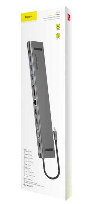 Adaptor HUB USB-C Baseus 10W1 Silver