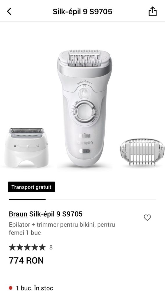 Epilator Braun Silk 9