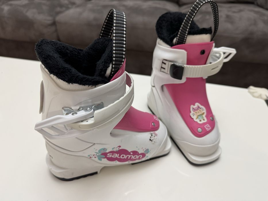 Vand clapari Salomon T1 Alb Roz - marime 15/16 (25-26) 208mm