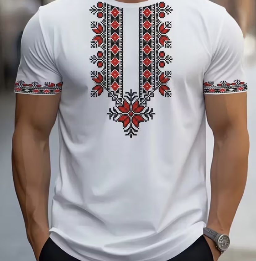 Мъжка тениска с шевици