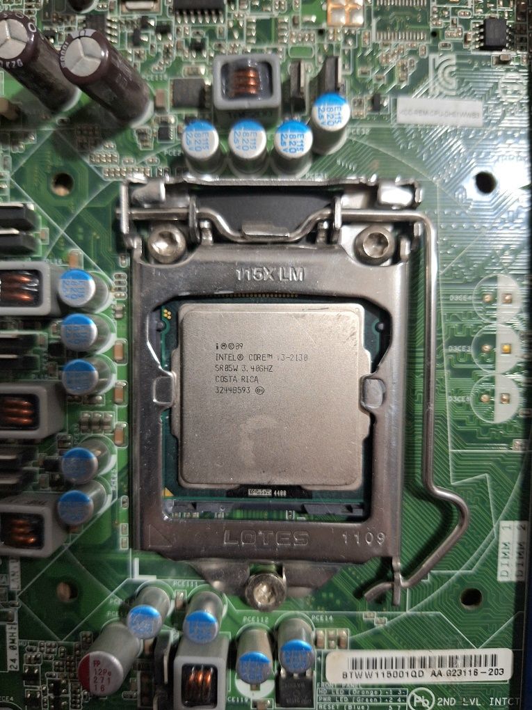 Плата + процессор intel i3