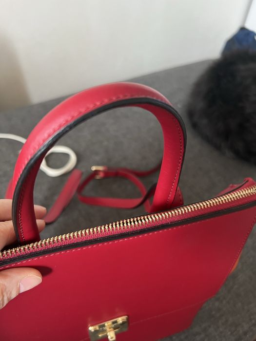 Rucsac piele toaca blu