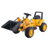 Excavator / Tractor cu cupa electric copii TR1605 galben