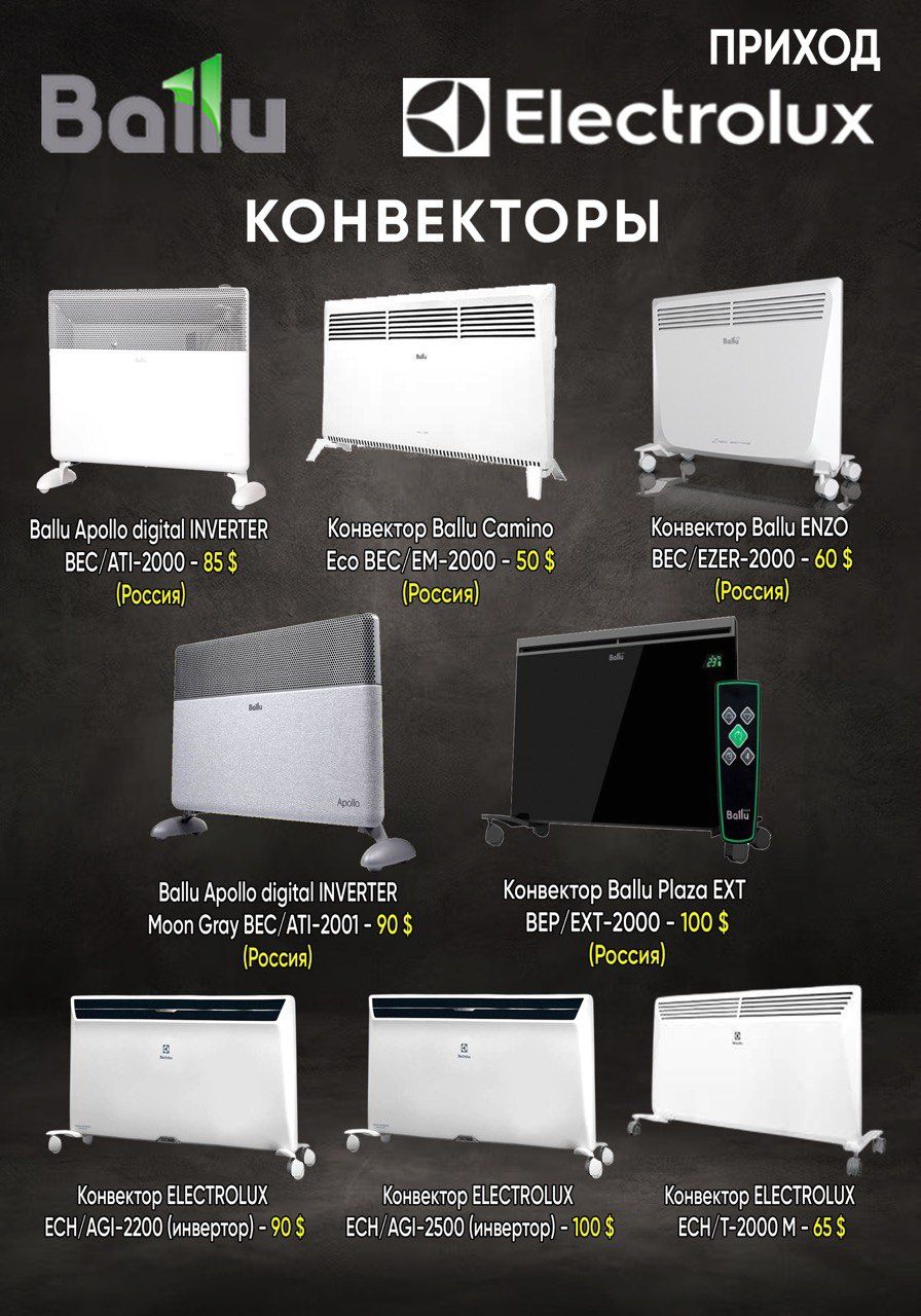 Обогреватели isitgich obogrevatel aiwa Ballu Electrolux