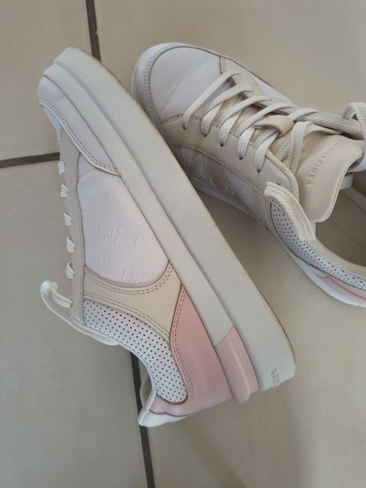 Sneakers damă din piele Tommy Hilfiger