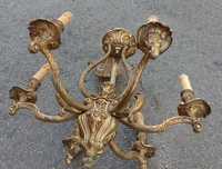 Spectaculos candelabru in stil francez din bronz masiv de dimensiuni m
