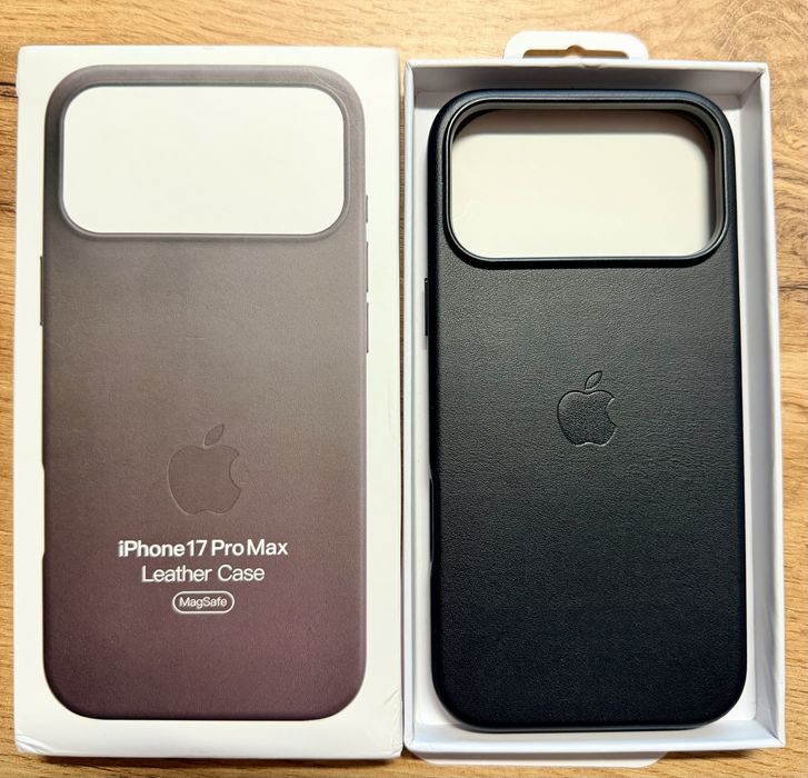 Оригинален кожен калъф за iPhone 17 Pro Max