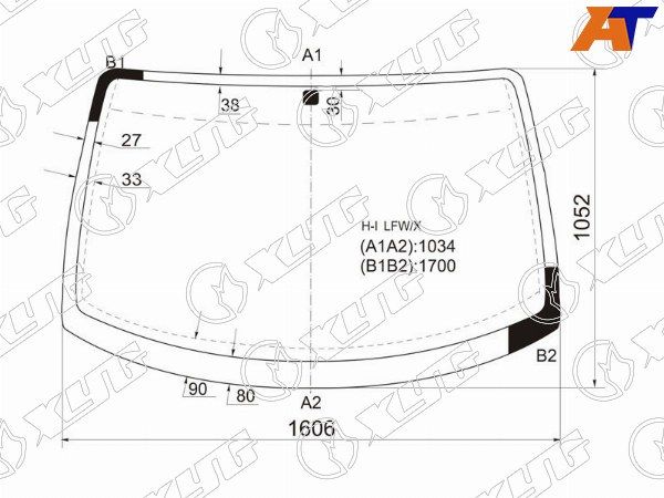 Стекло лобовое  Hyundai H-1