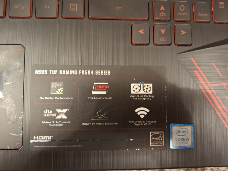 Tastatură + palmrest + touchpad Asus TUF Gaming FX504GD / FX504 Series
