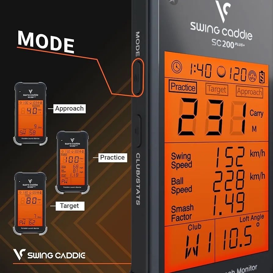 Monitor de lansare Swing Caddy SC200+  pentru golf. (NOU)
