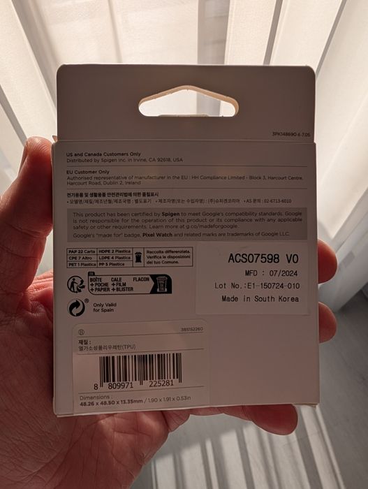 Husa Spigen Liquid Air, Google Pixel Watch 3 (45mm)
