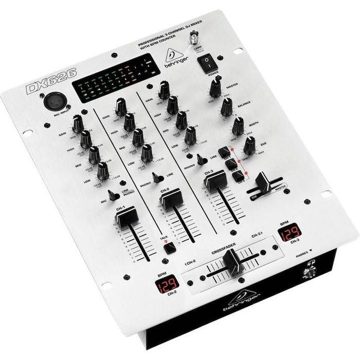 DJ миксер Behringer DX626, 3 канала, сив