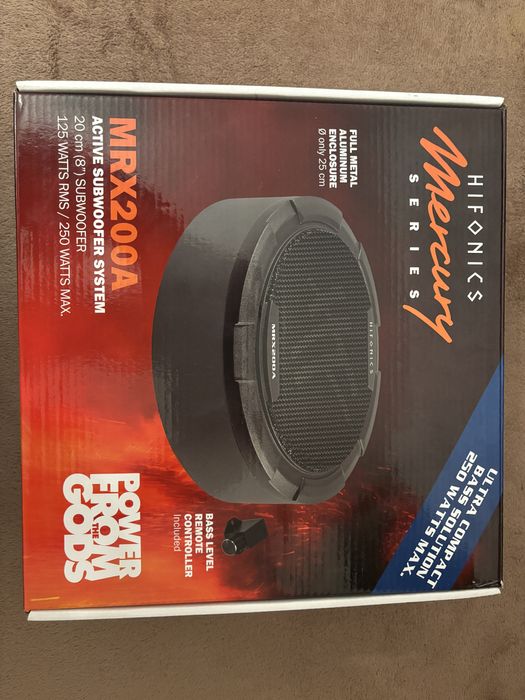 Subwoofer auto activ roata de rezerva HIFONICS MRX200A