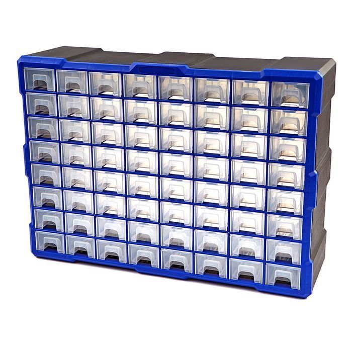 Cutie organizatoare plastic 52x16x37 64 sertare