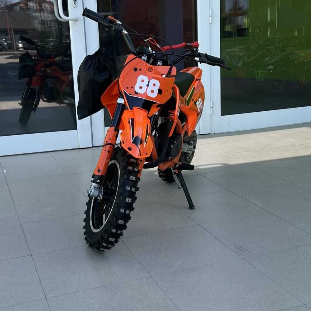 Детски бензинов кросов мотор, DIRT BIKE, 50cc, двутактов двигател
