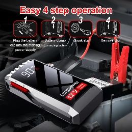 Robort Auto Pornire Portabil, Redresor Cu  Acumulator De 45000 mAh,12V