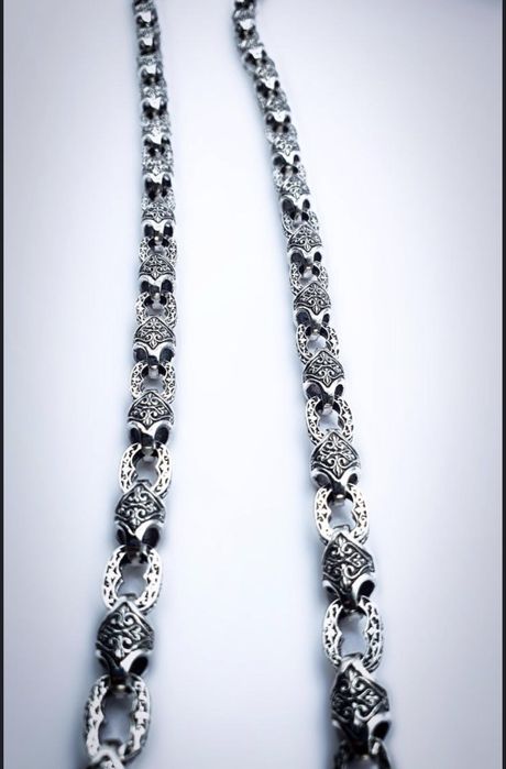 Серебро 925 мужской трос с кулоном