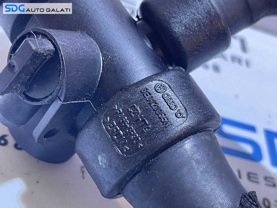 Furtun Conducta Apa Termostat Radiator Audi A4 B6 1.9 TDI AWX AVF AVB BKE 2001 - 2005 Cod 8E0121055N