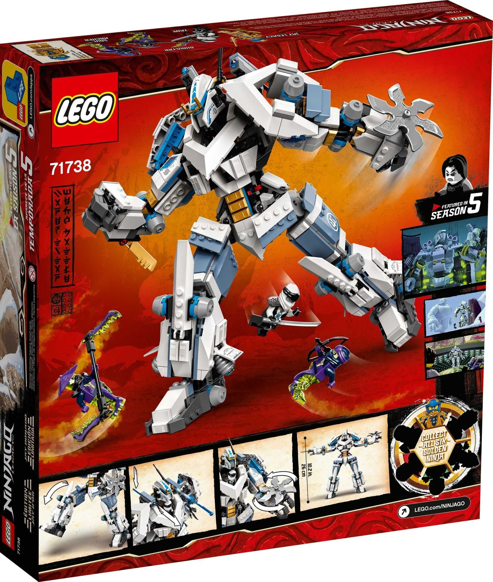 Lego Ninjago 71738, original, lupta cu robotul Zane [nou, SIGILAT]