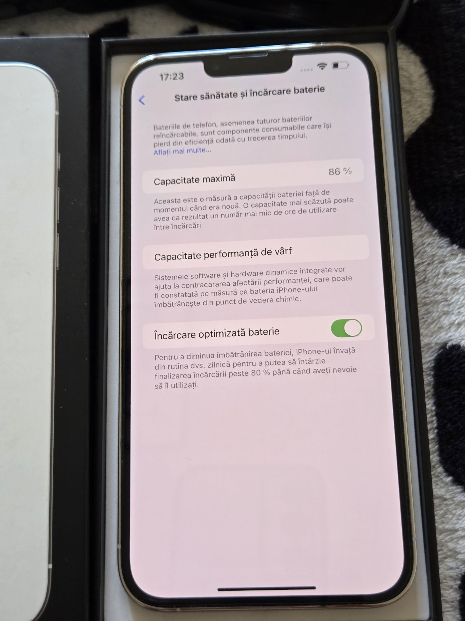Vand IPhone 13 pro max 256GB baterie 86% Full box