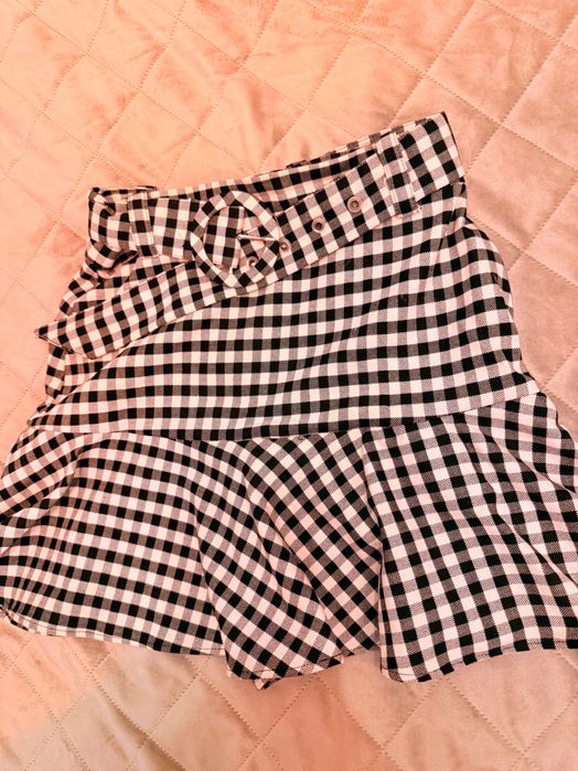 Къса карирана пола ZARA