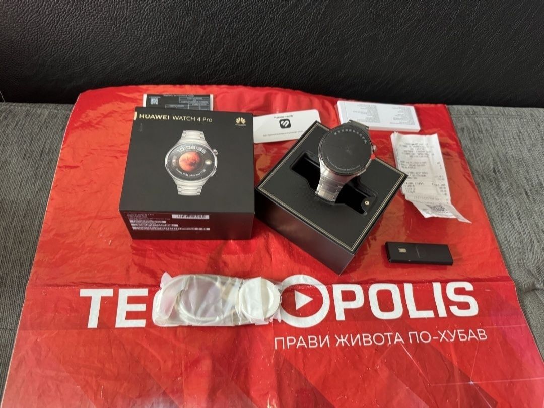 48mm Huawei watch 4 Pro LTE Гаранция Технополис 2025г. Titanium
