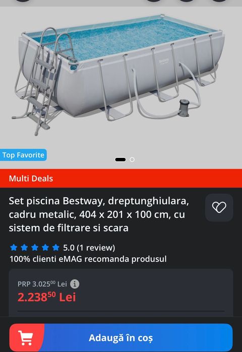 Piscina plus filtru