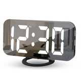 Цифров будилник, аналогов часовник огледален