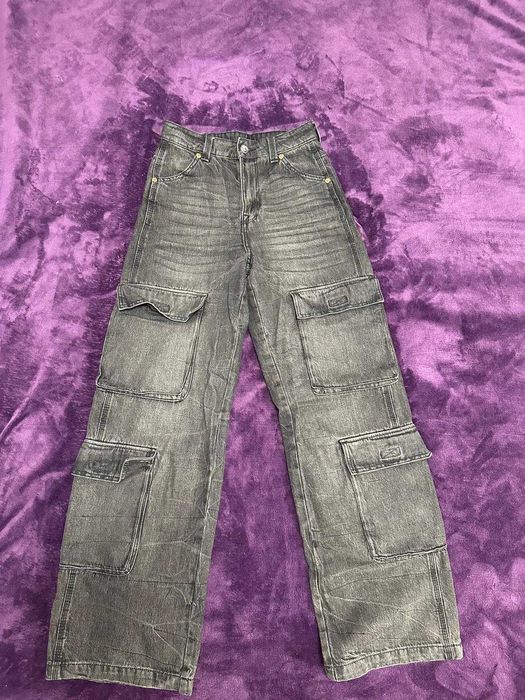 Blugi CARGO negri dama fete H&M