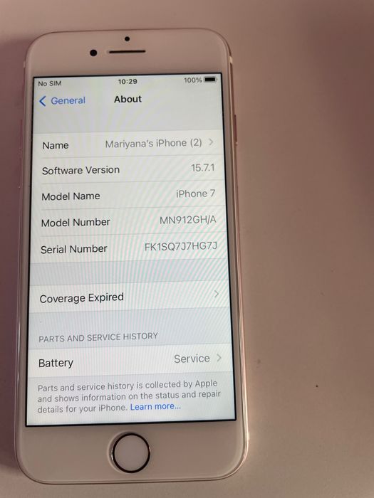 iPhone 7,Rose Gold 32GB