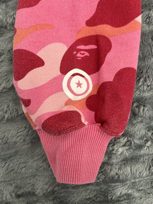 A bathing ape pink hodie
