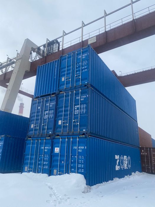 Контейнера МОРСКИЕ 40 футовые 2,9 высотой HQ Отличном Состоянии КОКШЕТ